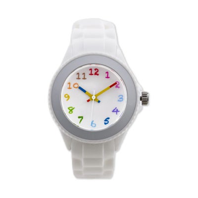 腕時計 クレパス柄トケイ ホワイト Mサイズ