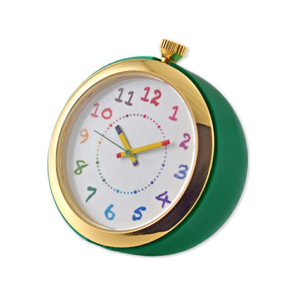 置き時計 クレパス柄プチくろっく BGR | サクラクレパス OFFICIAL SHOP