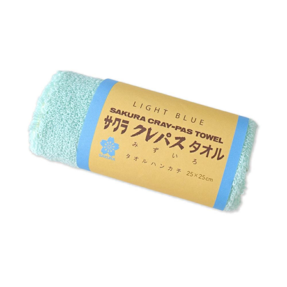 タオルハンカチ クレパスタオル ブルー | サクラクレパス OFFICIAL SHOP