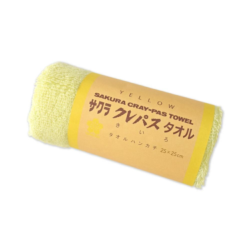タオルハンカチ クレパスタオル イエロー | サクラクレパス OFFICIAL SHOP