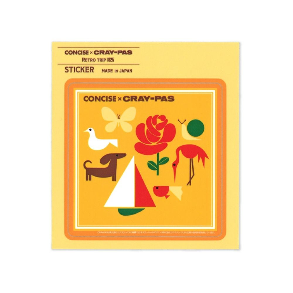 ステッカー クレパス柄 Aタイプ | サクラクレパス OFFICIAL SHOP