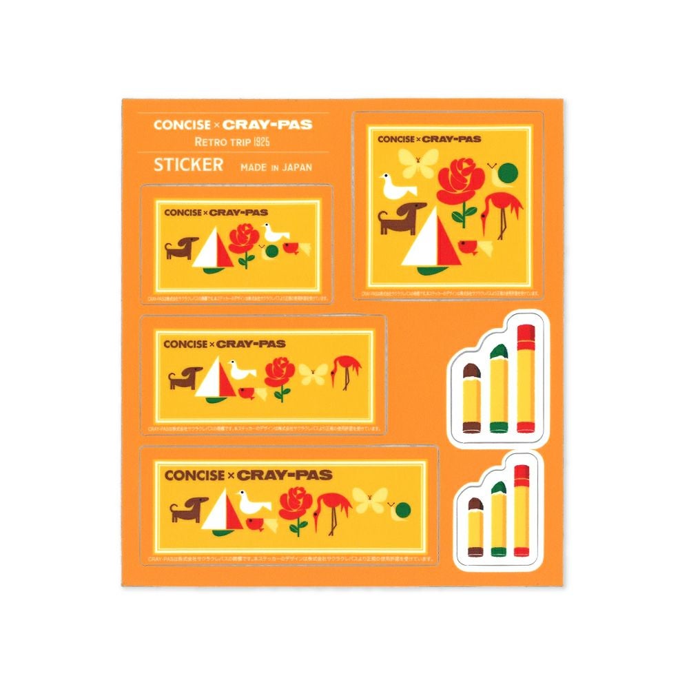 ステッカー クレパス柄 Bタイプ | サクラクレパス OFFICIAL SHOP