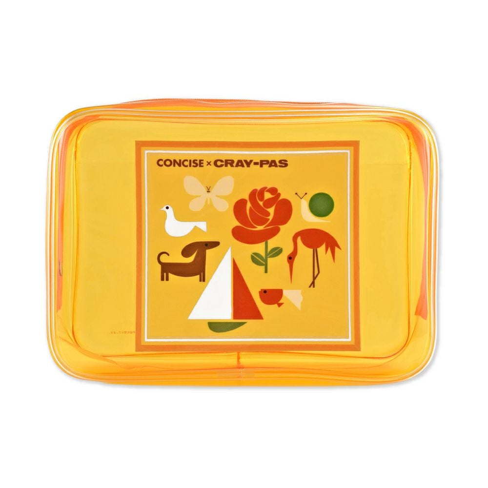 ビニールポーチ クレパス柄 Lサイズ | サクラクレパス OFFICIAL SHOP