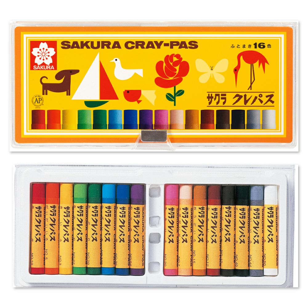 クレパス太巻16色ソフトケ－ス入り | サクラクレパス OFFICIAL SHOP